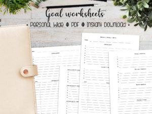 Goal Worksheets