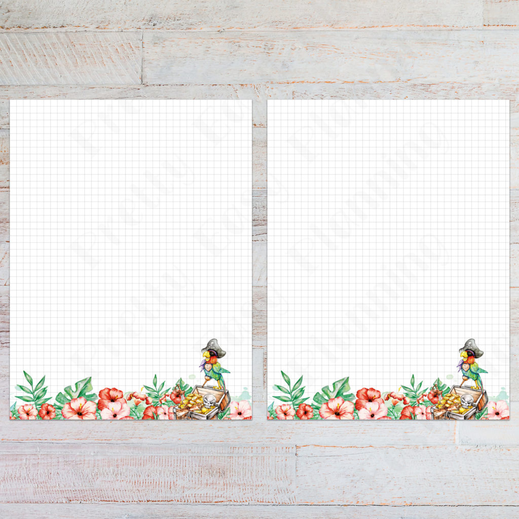 Happy Planner Classic notes with grid - Summer Pirate - Image 2