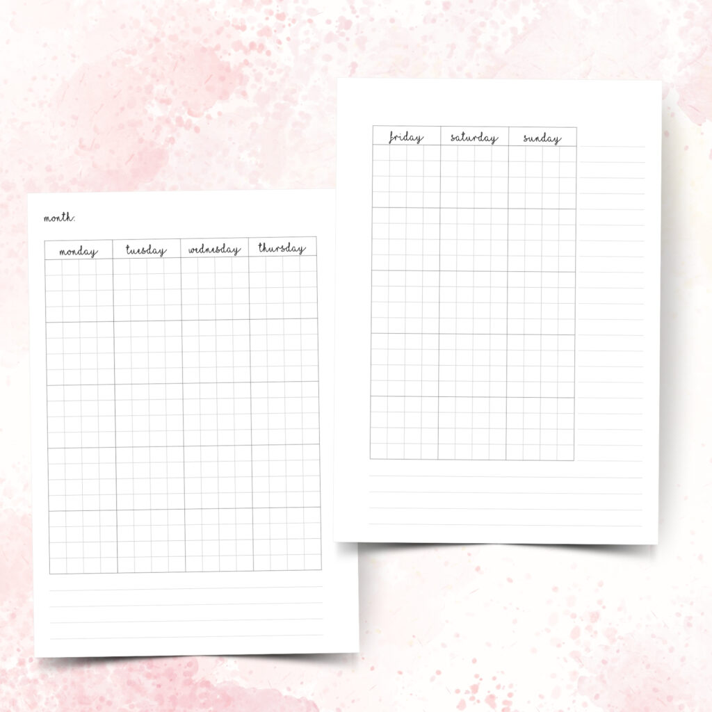 A6  MO2P grid undated Monday start - Image 2