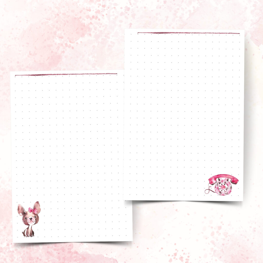 A6 Rings Dot Grid Notes Pages Paris - Image 3