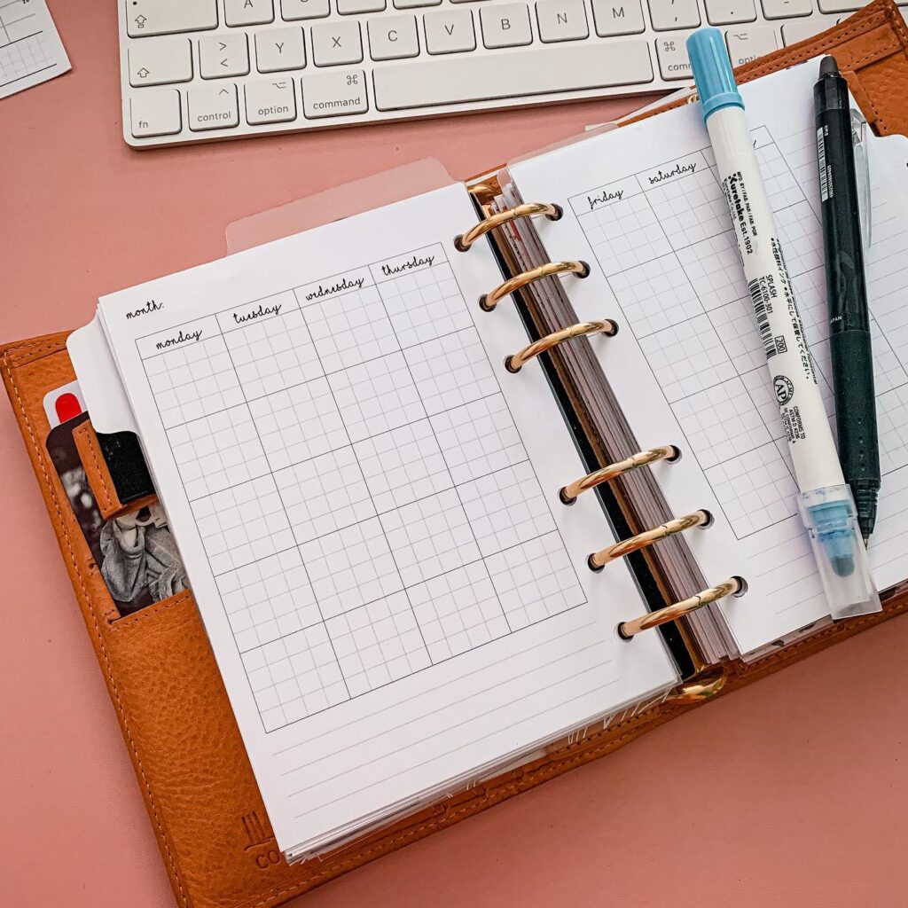 How to start a planner: monthly pages