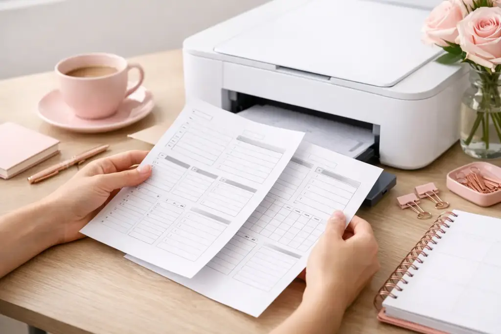 How to Print Planner Pages Double Sided